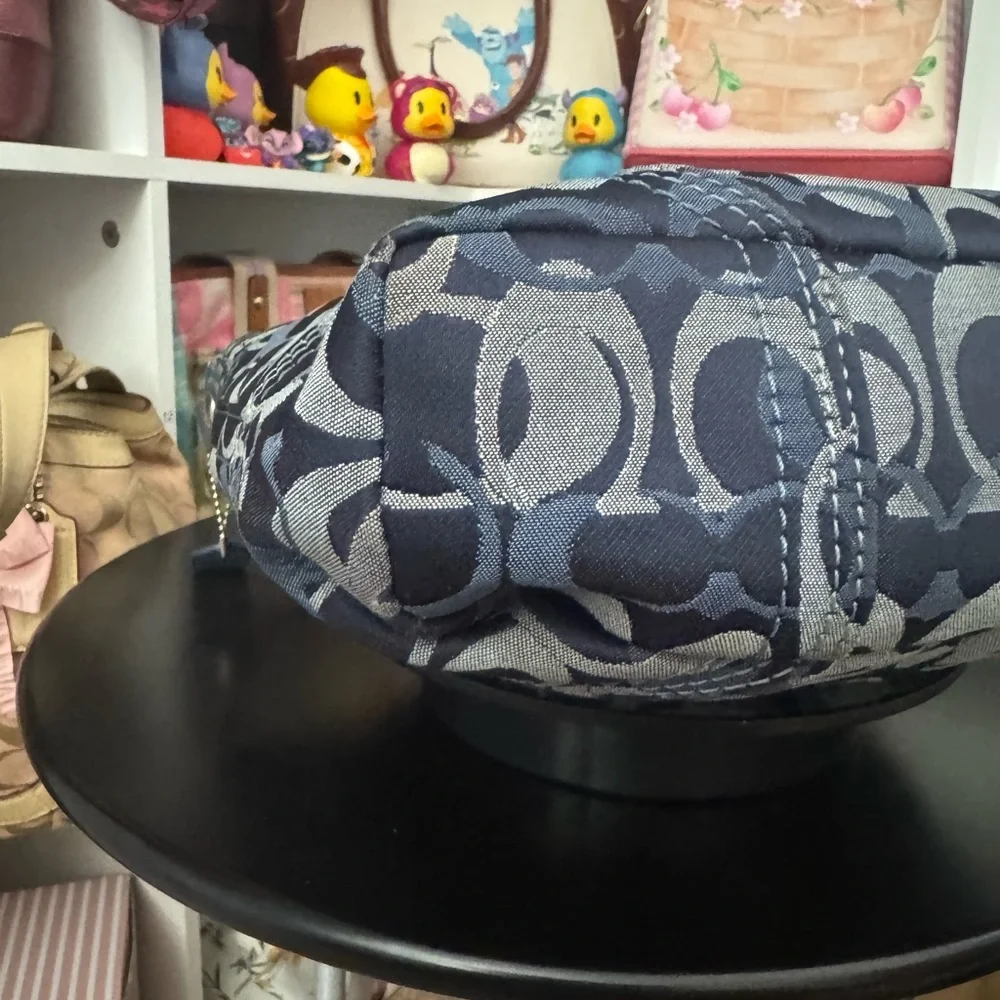 Coach Denim Chelsea Signature Optic Hobo Bag